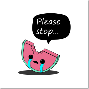 Crying Watermelon Posters and Art